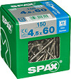 SPAXFRANCE - Vis à bois en inox A2 - Tête fraisée - 150 pièces - Diam.4,5xH.60mm - vignette