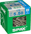 SPAXFRANCE - Vis à bois en inox A2 - 175 pièces - Diam.5xH.50mm - vignette