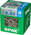 SPAXFRANCE - Vis à bois en inox A2 - 175 pièces - Diam.5xH.50mm - vignette