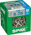 SPAXFRANCE - Vis à bois en inox A2 - 100 pièces - Diam.5xH.70mm - vignette
