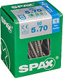SPAXFRANCE - Vis à bois en inox A2 - Tête fraisée - 50 pièces - Diam.5xH.70mm - vignette