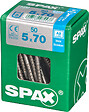 SPAXFRANCE - Vis à bois en inox A2 - Tête fraisée - 50 pièces - Diam.5xH.70mm - vignette