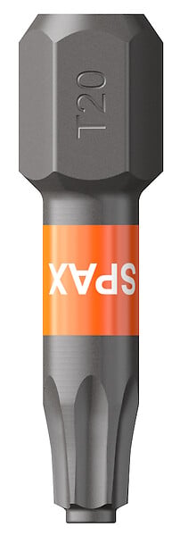 SPAXFRANCE - Embout de vissage TX T-STAR plus T20 - 25mm - large