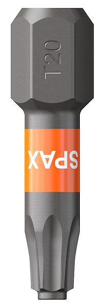 SPAXFRANCE - Embout de vissage TX T-STAR plus T20 - 25mm - large