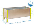 SIMON RACK - Potager galva/vert 100L UrbanGarden 410x900x400 Galva Simon Rack - vignette