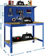 SIMON RACK - Simon Rack - Kit Etabli 1440x1500x600mm Charge 600Kg - SIMONWORK BT3 1500 BLEU/BOIS SIMONRACK - vignette