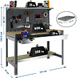 SIMON RACK - SimonRack - Kit Etabli 1440x1200x600mm Charge 600Kg -  SIMONWORK BT3 BOX 1200 GRIS/BOIS SIMONRACK - vignette
