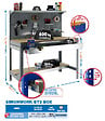 SIMON RACK - SimonRack - Kit Etabli 1440x1200x600mm Charge 600Kg -  SIMONWORK BT3 BOX 1200 GRIS/BOIS SIMONRACK - vignette