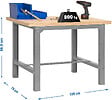 SIMON RACK - SimonRack - Etabli 865x1200x750mm Gris foncé - BT6 PLYWOOD 1200 SIMONRACK - vignette