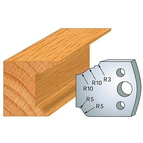 LEMAN - Jeu de 2 fers profilés acier Ht.40 mm N°079 Leman - large