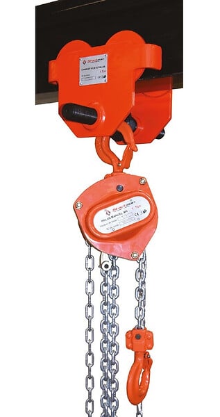 STOCKMAN - Chariot porte palan manuel mise en place rapide 2T 66-220mm PT20-A Stockman - large