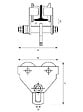STOCKMAN - Chariot porte palan manuel 5T HMTN50 Stockman - vignette