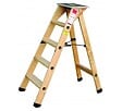 OUTIFRANCE - Escabeau bois professionnel 9 marches + tablette - vignette