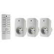 OTIO - Lot de 3 prises sans fil + télécommande 16 canaux - Otio - vignette