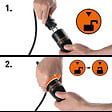 ELECTRALINE - Enrouleur électrique 30m - Jardin/extérieur - Orange et noir - vignette