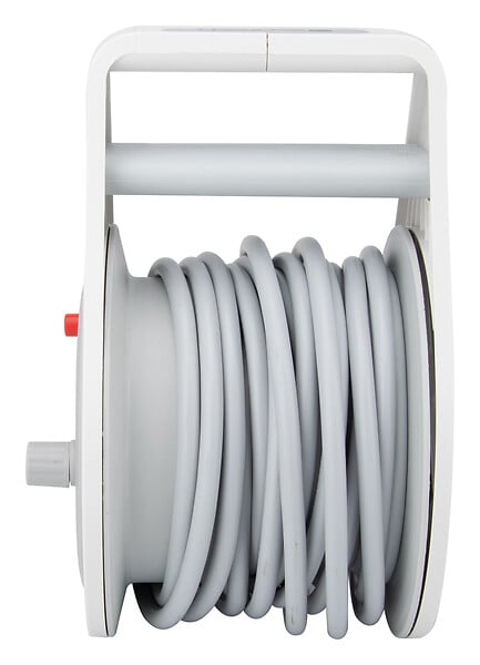 ZENITECH - Mini enrouleur 2 prises 2P+T + 2 USB - 7m - Gris - Zenitech - large