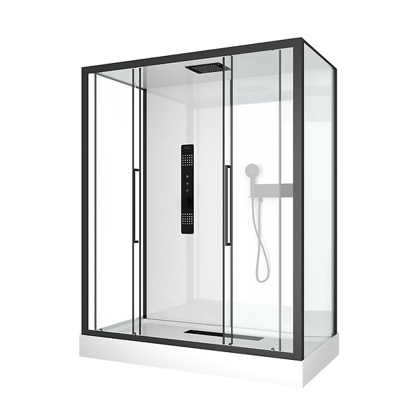 AURLANE - Cabine de douche RECTANGLE 160x85x217cm - FACTORY 2 XXL - large
