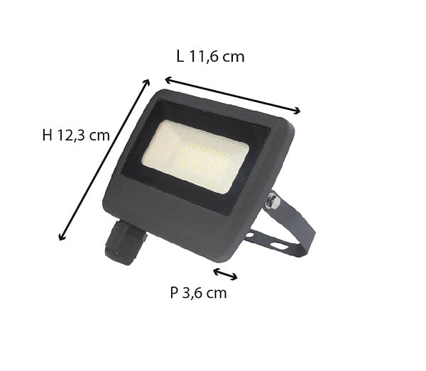 DIO - Projecteur étanche IP 65 (20W - 1600lm) - Noir - Dio - large