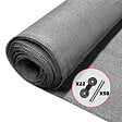 VOUNOT - Brise vue occultant en HDPE 150g/m² 1x10m avec attaches de fixation gris - vignette
