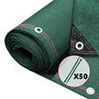 VOUNOT - Brise vue occultant en HDPE 230g/m² 1x10m avec attaches de fixation vert - vignette