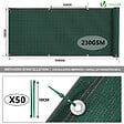 VOUNOT - Brise vue occultant en HDPE 230g/m² 1x10m avec attaches de fixation vert - vignette