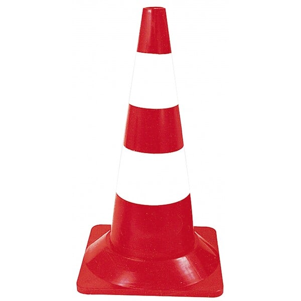TALIAPLAST - Cône plastique fluo 50cm 600g - large