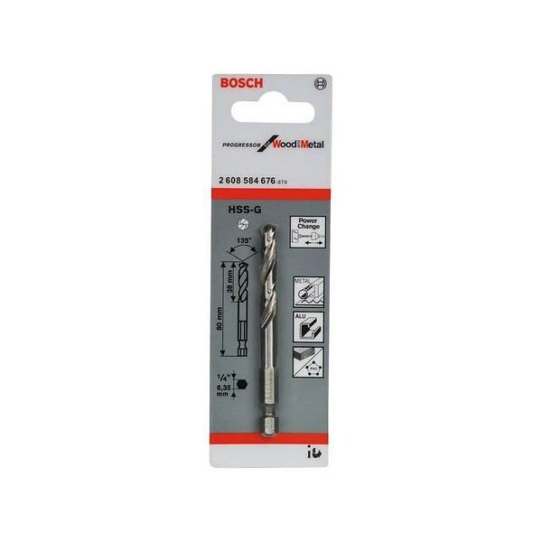 BOSCH - Forets De Centrage Hss-g Bosch Professional 2608584676 80mm - large