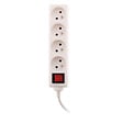 ZENITECH - Bloc multiprise 4 prises 16A 2P+T interrupteur - blanc - Zenitech - vignette
