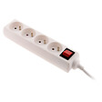 ZENITECH - Bloc multiprise 4 prises 16A 2P+T interrupteur - blanc - Zenitech - vignette