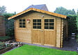 SOLID - Abri de jardin bois Chimay - Vert - L.358xH.239.2xP.298cm - vignette