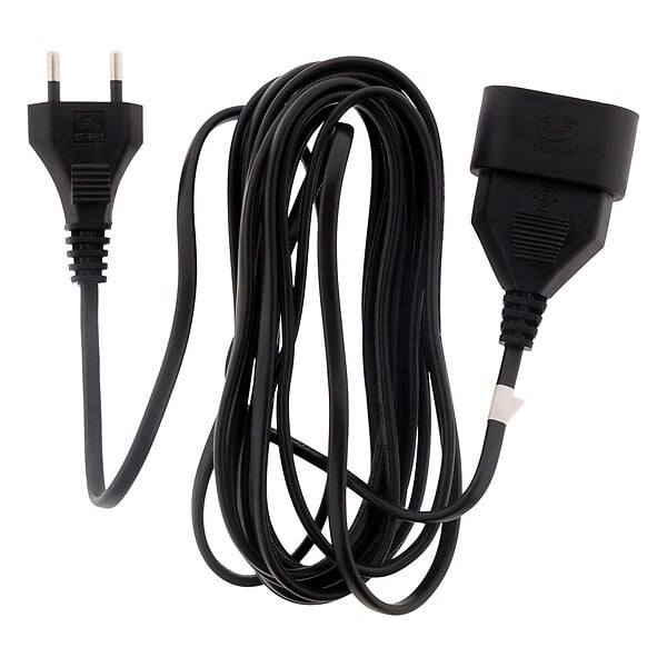 ZENITECH - Rallonge 2m - HO3VVH2F 2x0,75mm² 6A - noir - Zenitech - large