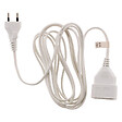 ZENITECH - Rallonge 10m - HO3VVH2F 2x0,75mm² 6A - blanc - Zenitech - vignette