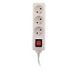 ZENITECH - Bloc multiprise 3 prises 16A 2P+T interrupteur - blanc - Zenitech - vignette