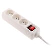 ZENITECH - Bloc multiprise 3 prises 16A 2P+T interrupteur - blanc - Zenitech - vignette