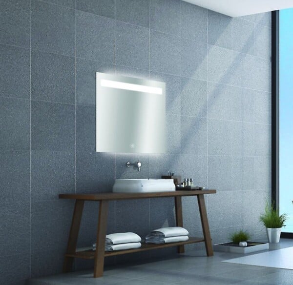 MP GLASS - Miroir lumineux Portland - l.80xH.70cm - large