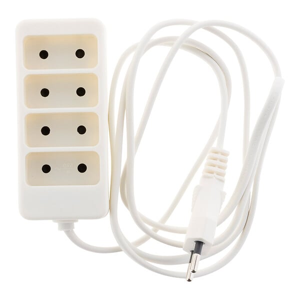 ZENITECH - Bloc multiprise 4 prises 6A 2P - Blanc - Zenitech - large