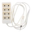 ZENITECH - Bloc multiprise 4 prises 6A 2P - Blanc - Zenitech - vignette