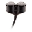ZENITECH - Prolongateur à double tête pour chantier HO7RN-F 16A 3G1,5mm² - Noir 1m - Zenitech - vignette