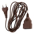 ZENITECH - Rallonge 2m - HO3VVH2F 2x0,75mm² 6A - marron - Zenitech - vignette