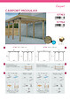SOLID - Carport camping-car épicéa - Marron - L.606xl.506xH.400cm - vignette