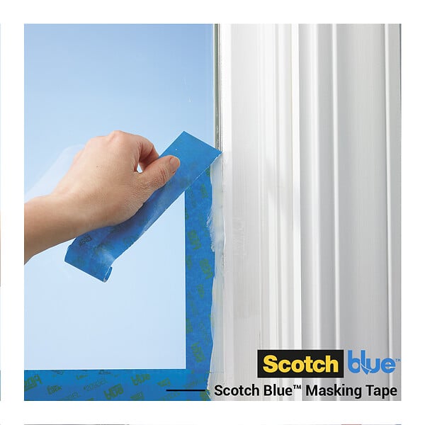 SCOTCHBLUE - Ruban de masquage adhésif moyen - Bleu - 24mmx41m - large