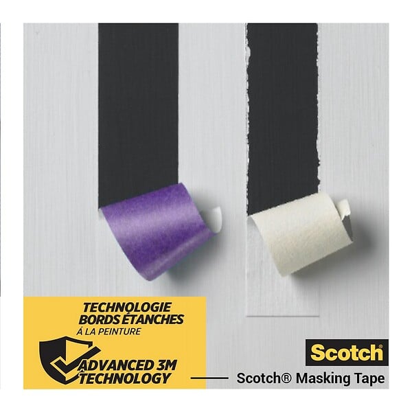 SCOTCH - Ruban de masquage - surfaces délicates - Violet - 24mm x 41m - large