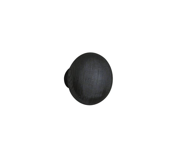 CIE D/BOIS - Patère 1 tête à fixer Soda - Anthracite - D7,5x6cm - large