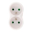ZENITECH - Multiprise biplite 2x16A - Blanc - Zenitech - vignette