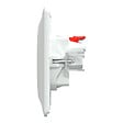 SCHNEIDER ELECTRIC - Ovalis Monobloc Prise de courant 2P+T affleurante - Plastique recyclé - Blanc - Bornes auto - vignette