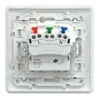 SCHNEIDER ELECTRIC - Ovalis Monobloc Prise de courant 2P+T affleurante - Plastique recyclé - Blanc - Bornes auto - vignette