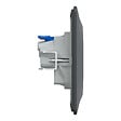 SCHNEIDER ELECTRIC - Prise 2P+T Ovalis Monobloc affleurante polycarbo Anthracite - vignette