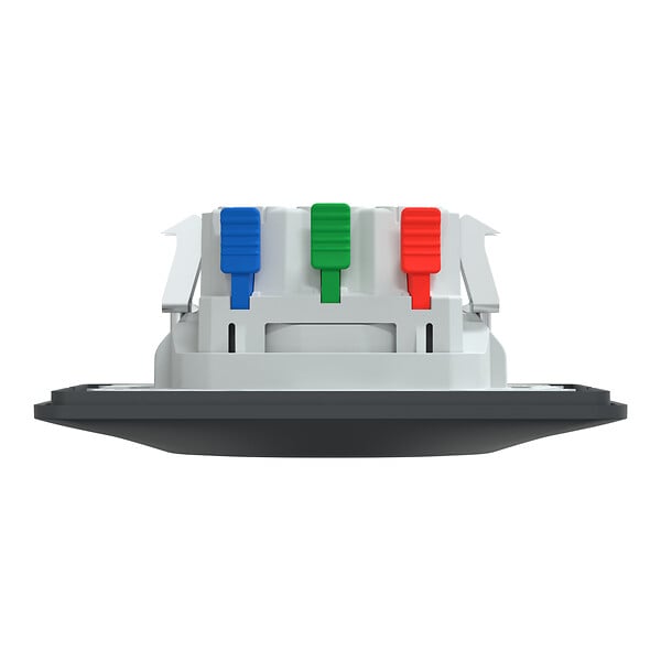 SCHNEIDER ELECTRIC - Prise 2P+T Ovalis Monobloc affleurante polycarbo Anthracite - large