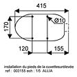 GEBERIT - Cuvette WC surélevée Publica Geberit - Sortie horizontale - Avec trous pour abattant - vignette