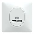 SCHNEIDER ELECTRIC - Double chargeur USB A+C - Monobloc - Blanc mat - 12W - vignette